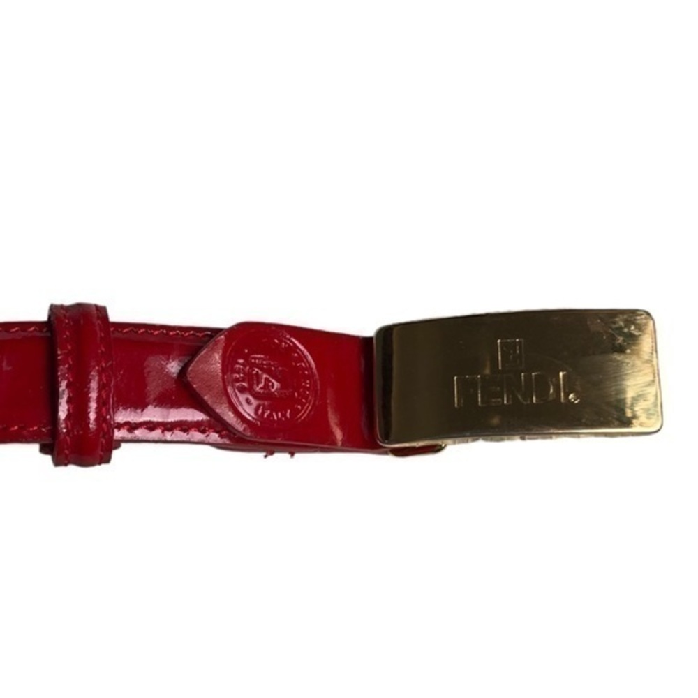 Fendi red vintage belt authentic made in Italy